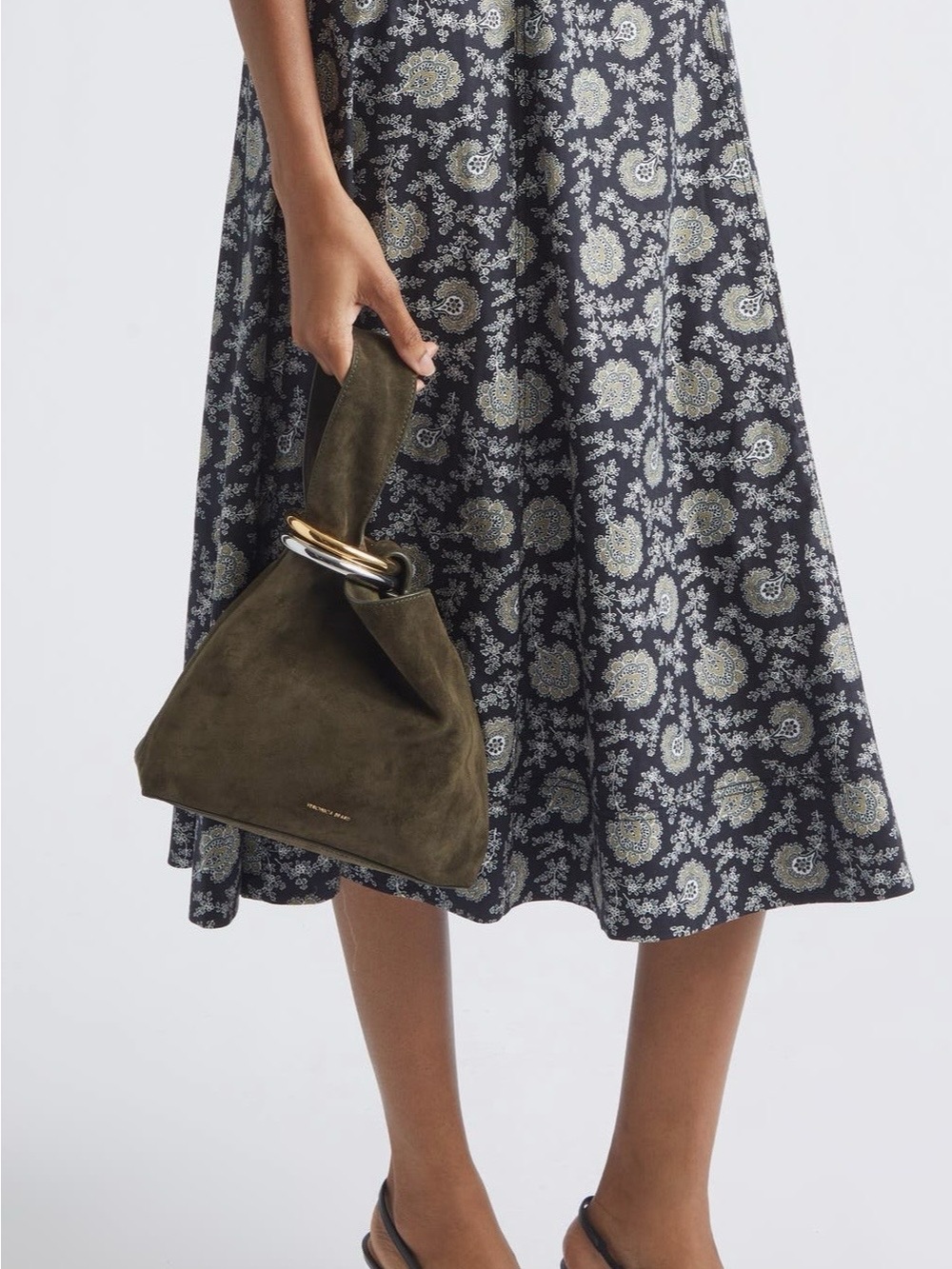 Veronica Beard
Swing Suede Top
Handle Bag - Cypress - Picture 2 of 11
